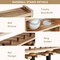 Baseball Display Case, Solid Wood Championship Ring Holder for Wall Mounted, Softball Shelf for Balls, Bat, Rings, Trophies - One Case for All Memorabilia
